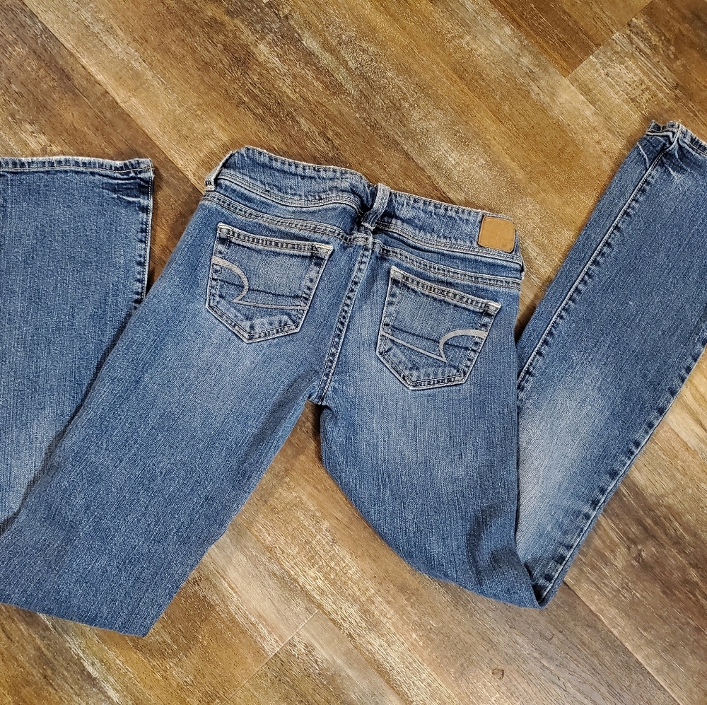 American Eagle Jeans boot cut lowrise stretch 0 rg